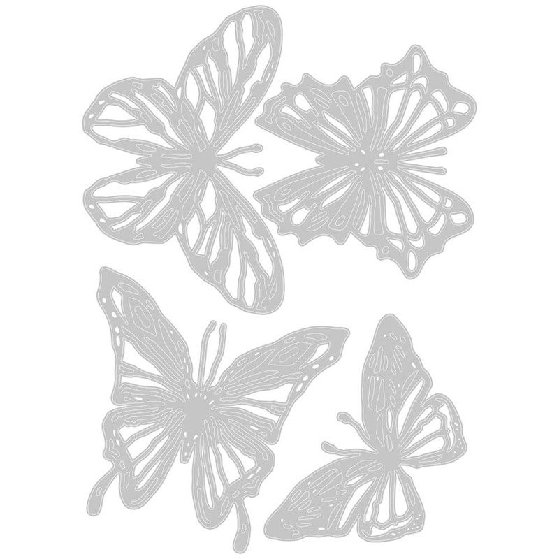 SIZZIX SIZZIX TIM HOLTZ THINLITS DIE SCRIBBLY BUTTERFLY