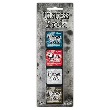 RANGER TIM HOLTZ DISTRESS MINI INK PAD KIT #18 4PK