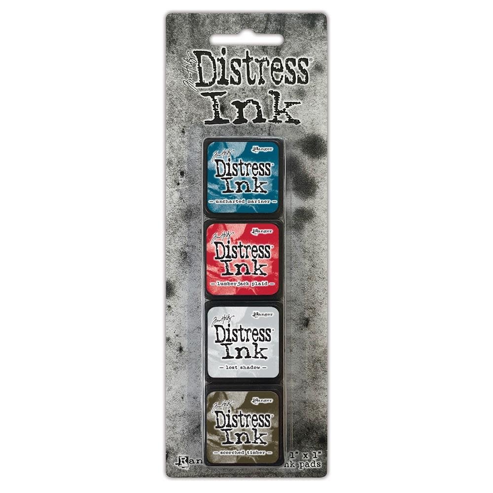 RANGER TIM HOLTZ DISTRESS MINI INK PAD KIT #18 4PK