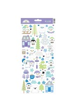 DOODLEBUG DESIGNS DOODLEBUG DESIGN SNOW MUCH FUN ICONS CARDSTOCK STICKERS