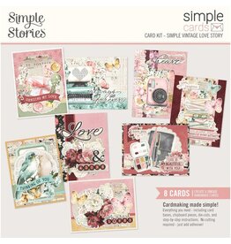 SIMPLE STORIES SIMPLE STORIES SIMPLE CARDS SIMPLE VINTAGE LOVE STORY CARD KIT