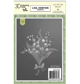 LISA HORTON CRAFTS LISA HORTON CRAFTS LILY OF THE VALLEY A6 3D EMBOSSING FOLDER AND DIE