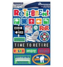 REMINISCE REMINISCE RETIREMENT DIE CUT STICKERS