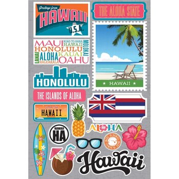 DESIGNS BY REMINISCE REMINISCE JET SETTERS HAWAII 3D STICKERS