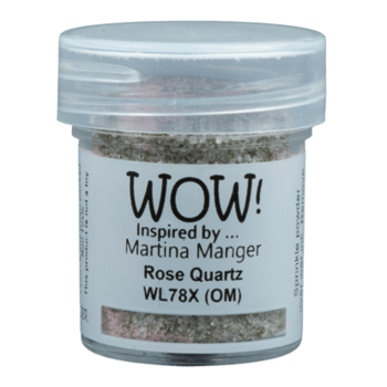 WOW! WOW! MARTINA MANGER ROSE QUARTZ EMBOSSING POWDER 0.5OZ