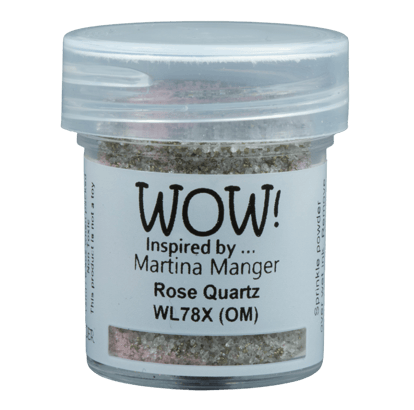WOW! WOW! MARTINA MANGER ROSE QUARTZ EMBOSSING POWDER 0.5OZ