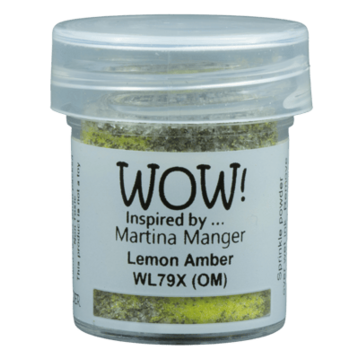 WOW! WOW! MARTINA MANGER LEMON AMBER EMBOSSING POWDER 0.5OZ