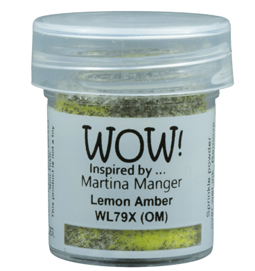 WOW! WOW! MARTINA MANGER LEMON AMBER EMBOSSING POWDER 0.5OZ