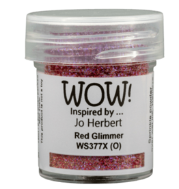 WOW! WOW! JO HERBERT RED GLIMMER EMBOSSING GLITTER