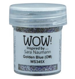 WOW! WOW! SARA NAUMANN GOLDEN BLUE EMBOSSING GLITTER 0.5OZ