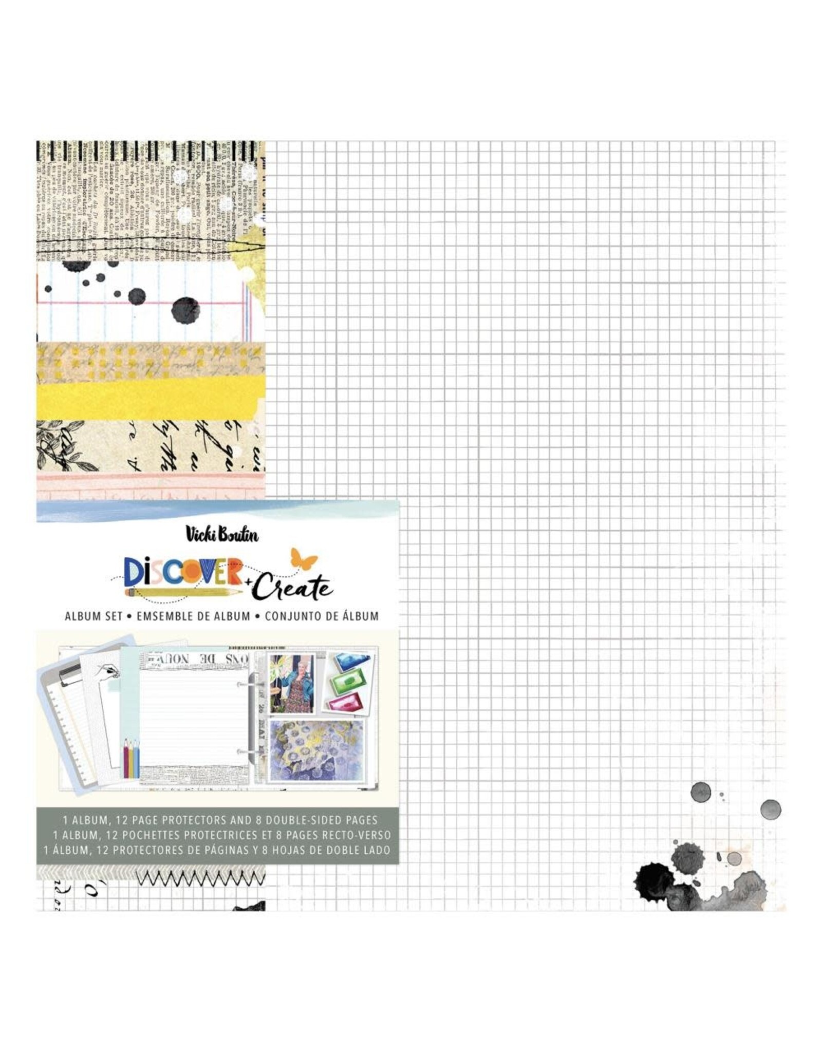 AMERICAN CRAFTS AMERICAN CRAFTS VICKI BOUTIN DISCOVER + CREATE 6x8 ALBUM SET