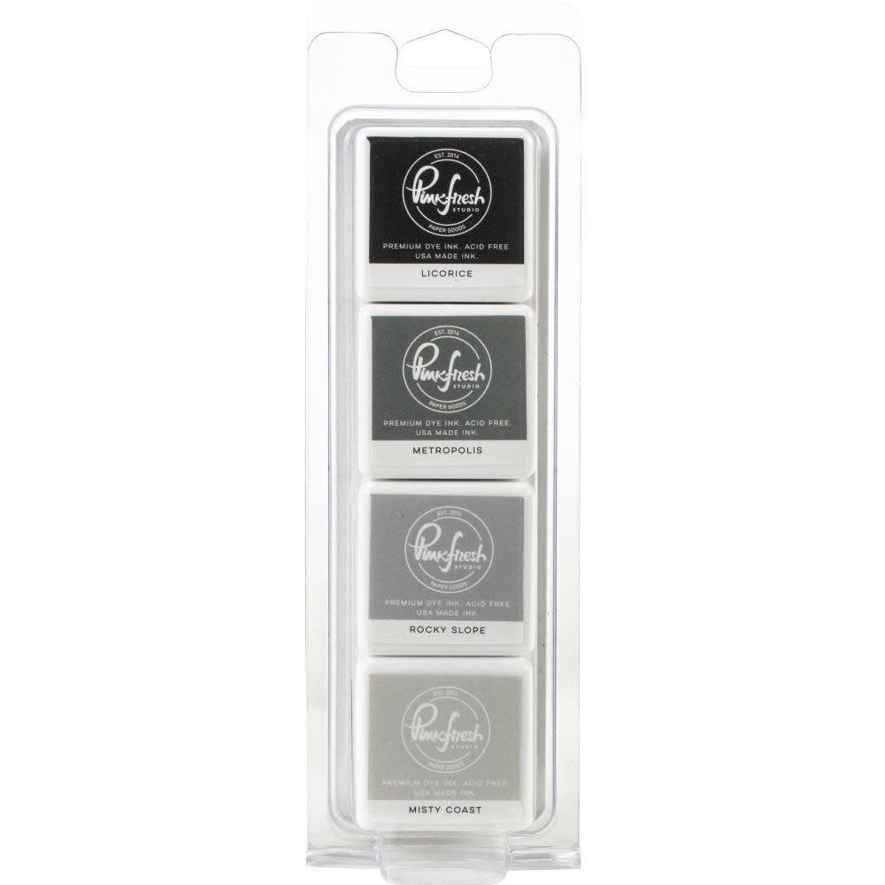 PINKFRESH PINKFRESH STUDIO URBAN RAINCOAT PREMIUM DYE CUBE INK PADS 4/PK