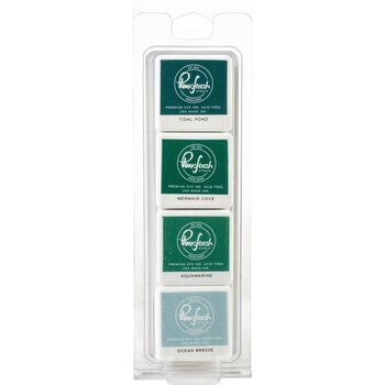 PINKFRESH PINKFRESH STUDIO ISLAND OASIS PREMIUM DYE CUBE INK PADS 4/PK