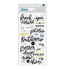 AMERICAN CRAFTS AMERICAN CRAFTS VICKI BOUTIN DISCOVER + CREATE BETTER DAYS PUFFY STICKERS 133/PK