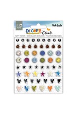 AMERICAN CRAFTS AMERICAN CRAFTS VICKI BOUTIN DISCOVER + CREATE MINI PUFFY STICKERS 112/PK