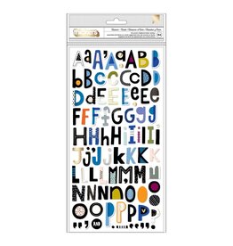 AMERICAN CRAFTS AMERICAN CRAFTS VICKI BOUTIN DISCOVER + CREATE ALPHA WITH GOLD FOIL THICKERS STICKERS