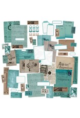 49 AND MARKET 49 AND MARKET COLOR SWATCH TEAL EPHEMERA STACKERS DIE-CUTS