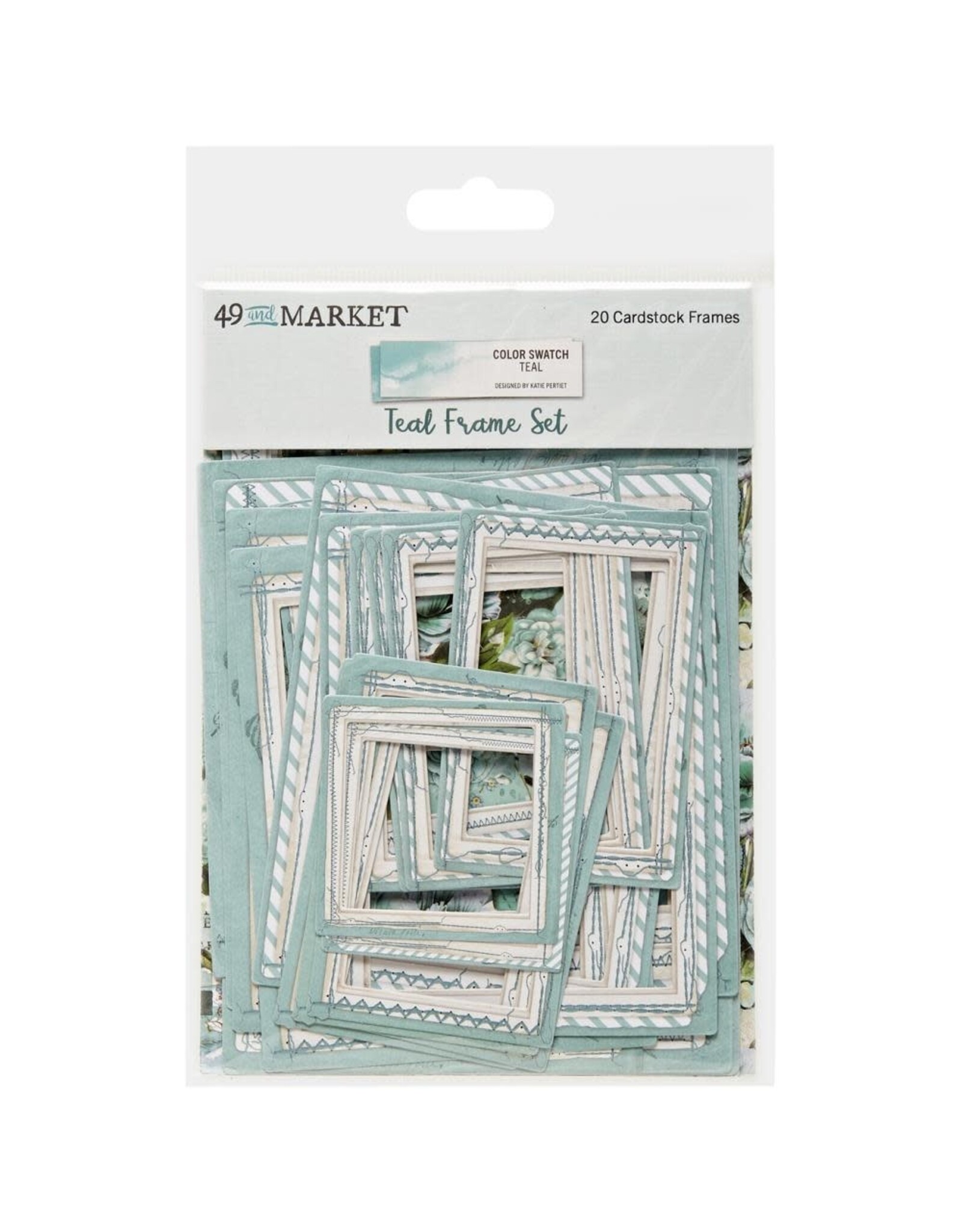 49 AND MARKET 49 AND MARKET COLOR SWATCH TEAL FRAME SET 20 PIECES