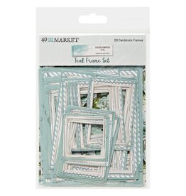 49 AND MARKET 49 AND MARKET COLOR SWATCH TEAL FRAME SET 20 PIECES