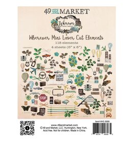49 AND MARKET 49 AND MARKET WHEREVER MINI 6x8 LASER CUT ELEMENTS  118/PK
