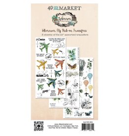 49 AND MARKET 49 AND MARKET WHEREVER FLY 6x12 RUB-ON TRANSFER SET 3/PK
