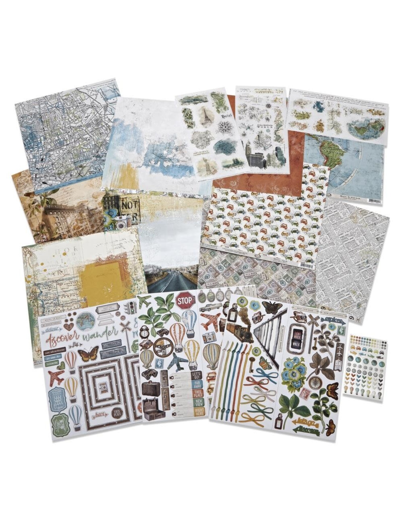 49 AND MARKET 49 AND MARKET WHEREVER COLLECTION BUNDLE WITH CUSTOM CHIPBOARD