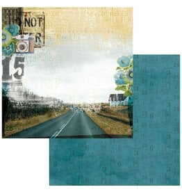 49 AND MARKET 49 AND MARKET WHEREVER JUST DRIVE 12x12 CARDSTOCK