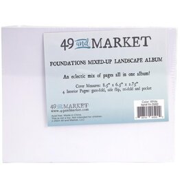 49 AND MARKET 49 AND MARKET WHITE FOUNDATIONS LANDSCAPE MIXED-UP 8.5x6.5 ALBUM