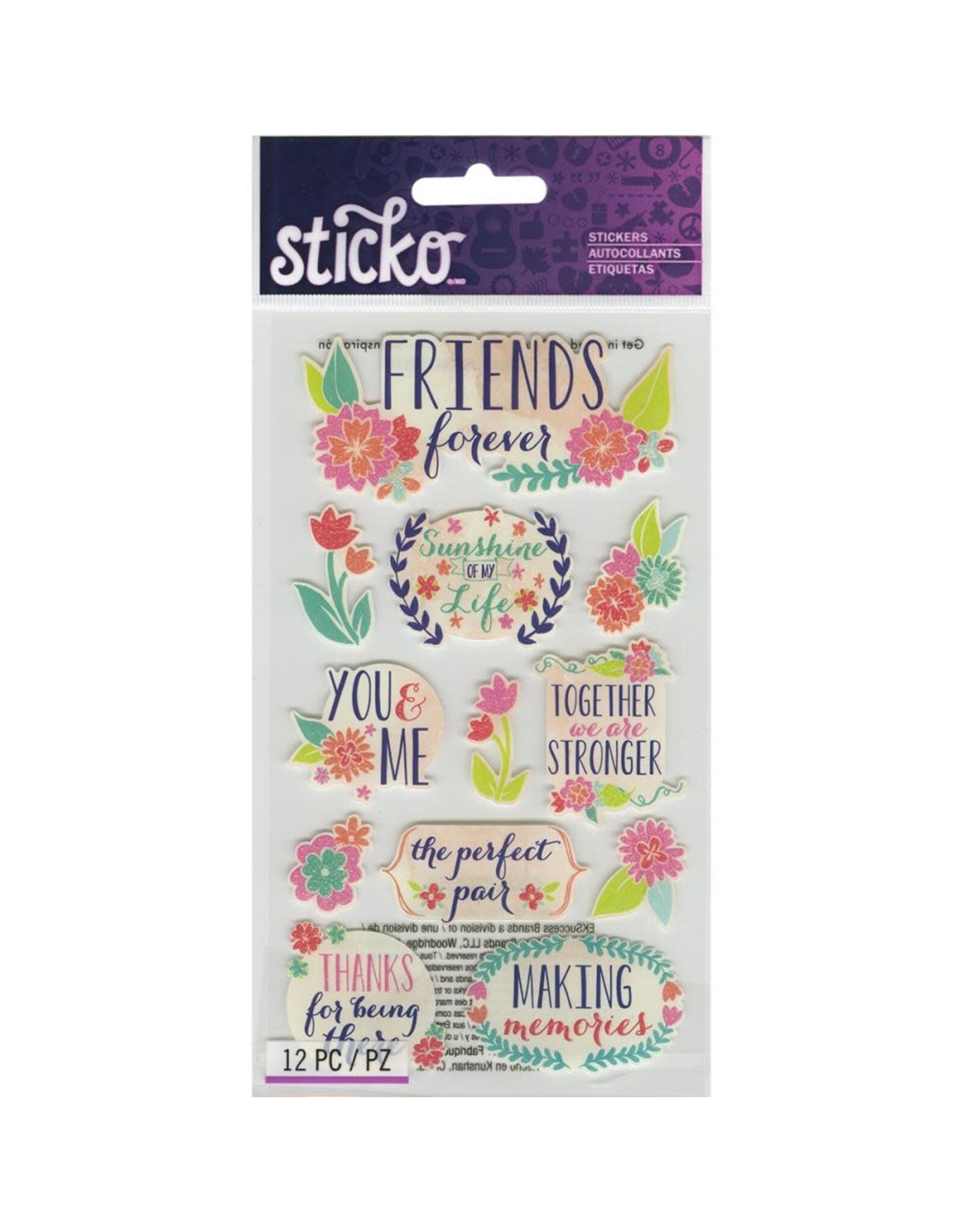 AMERICAN CRAFTS AMERICAN CRAFTS STICKO FRIENDS STICKERS