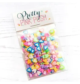 PRETTY PINK POSH PRETTY PINK POSH COLORFUL HEARTS MIX CLAY CONFETTI