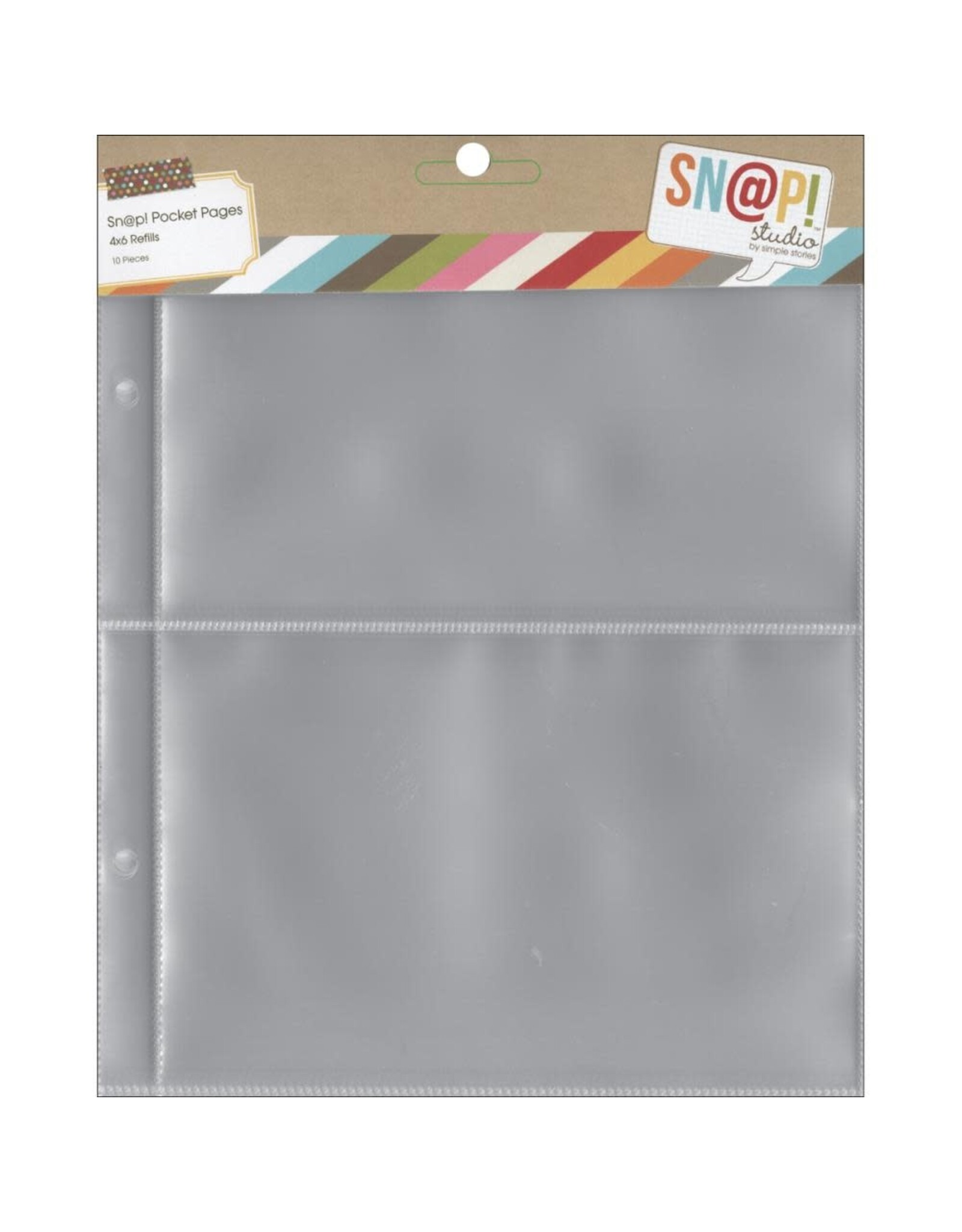 SIMPLE STORIES SIMPLE STORIES SN@P! POCKET PAGES REFILLS 4X6 POCKETS 10PK