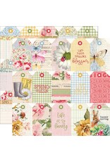 SIMPLE STORIES SIMPLE STORIES SIMPLE VINTAGE SPRING GARDEN TAG ELEMENTS 12x12 CARDSTOCK