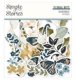 SIMPLE STORIES SIMPLE STORIES REMEMBER FLORAL BITS 44/PK