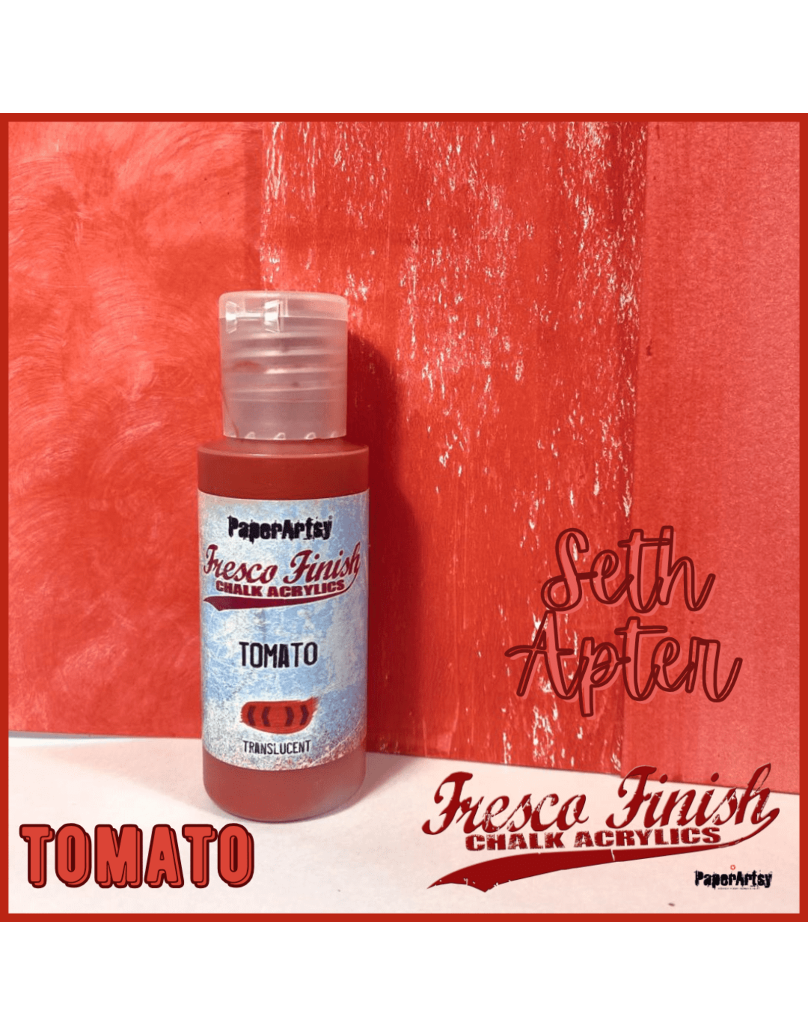 PAPER ARTSY PAPER ARTSY FRESCO FINISH SA-TOMATO ACRYLIC PAINT 50ML