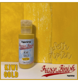 PAPER ARTSY PAPER ARTSY FRESCO FINISH SA-KIWI GOLD ACRYLIC PAINT 50ML