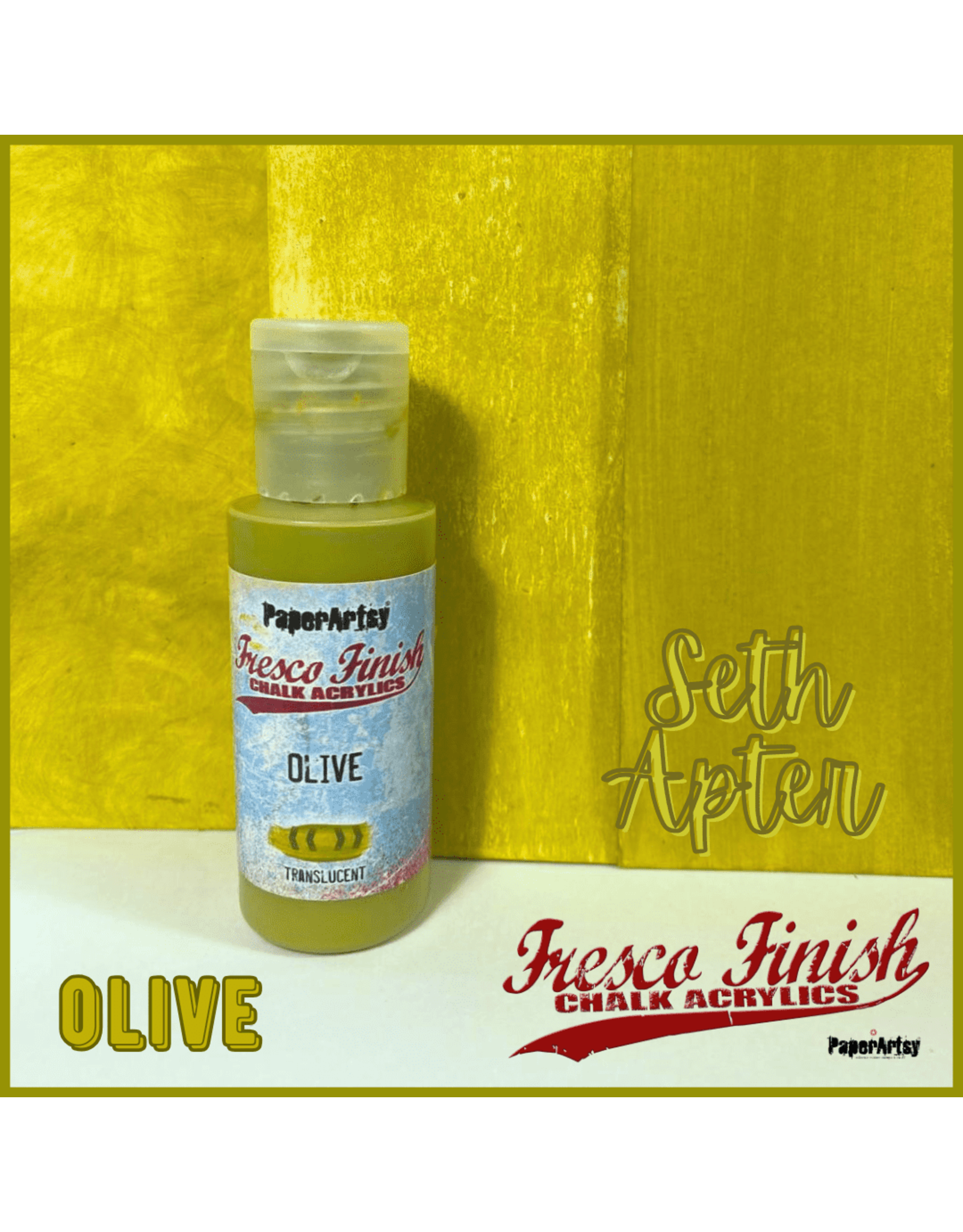 PAPER ARTSY PAPER ARTSY FRESCO FINISH SA-OLIVE ACRYLIC PAINT 50ML