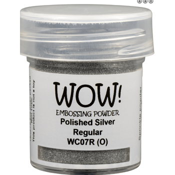 WOW! WOW! POLISHED SILVER REGULAR EMBOSSING POWDER 0.5OZ