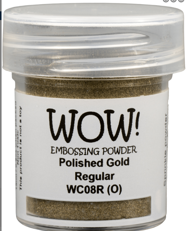 WOW! WOW! POLISHED GOLD REGULAR EMBOSSING POWDER 0.5OZ