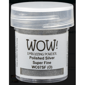 WOW! WOW! POLISHED SILVER SUPER FINE EMBOSSING POWDER 0.5OZ