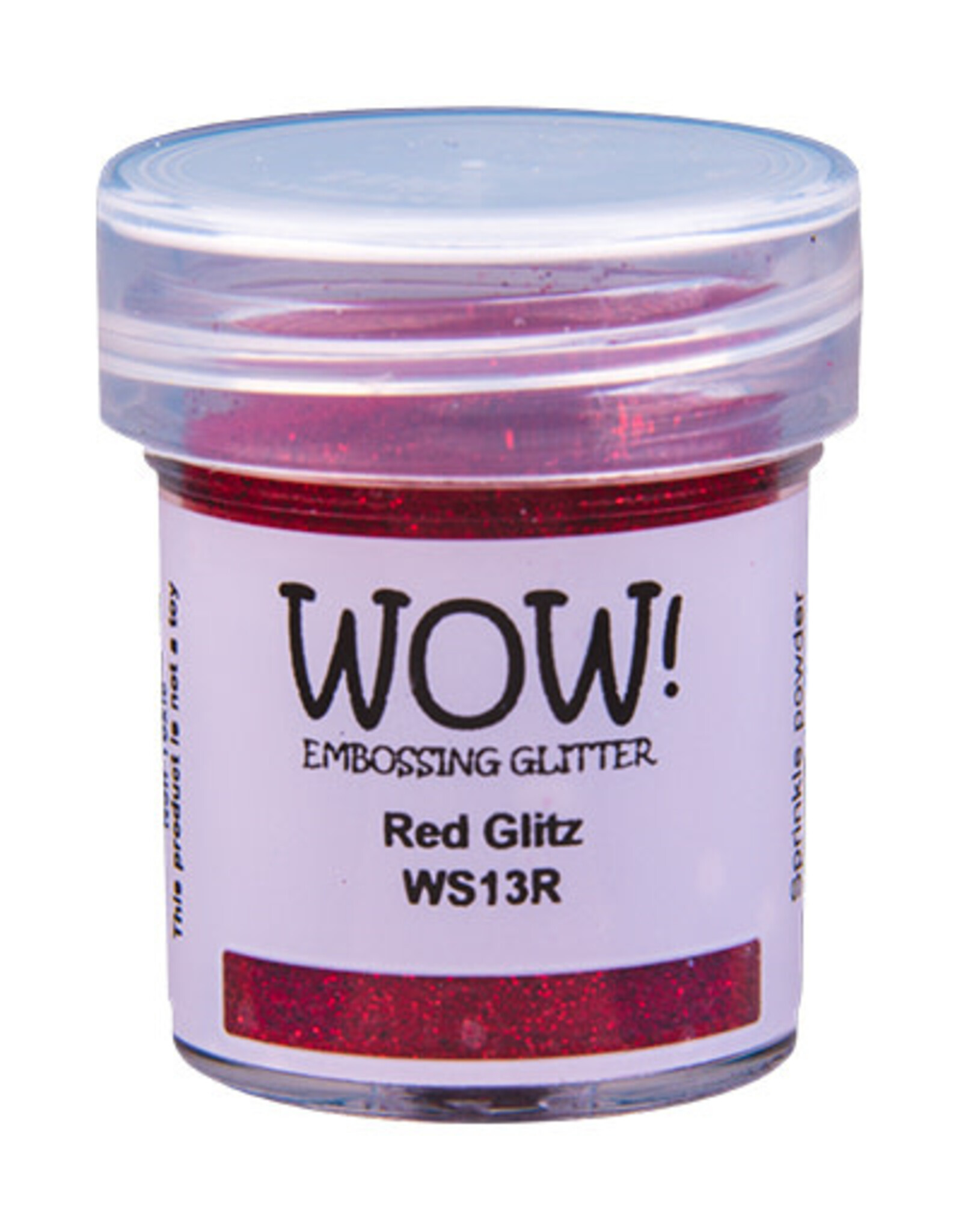 WOW! WOW! RED GLITZ EMBOSSING GLITTER 0.5OZ