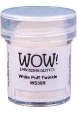 WOW! WOW! WHITE PUFF TWINKLE EMBOSSING GLITTER 0.5OZ