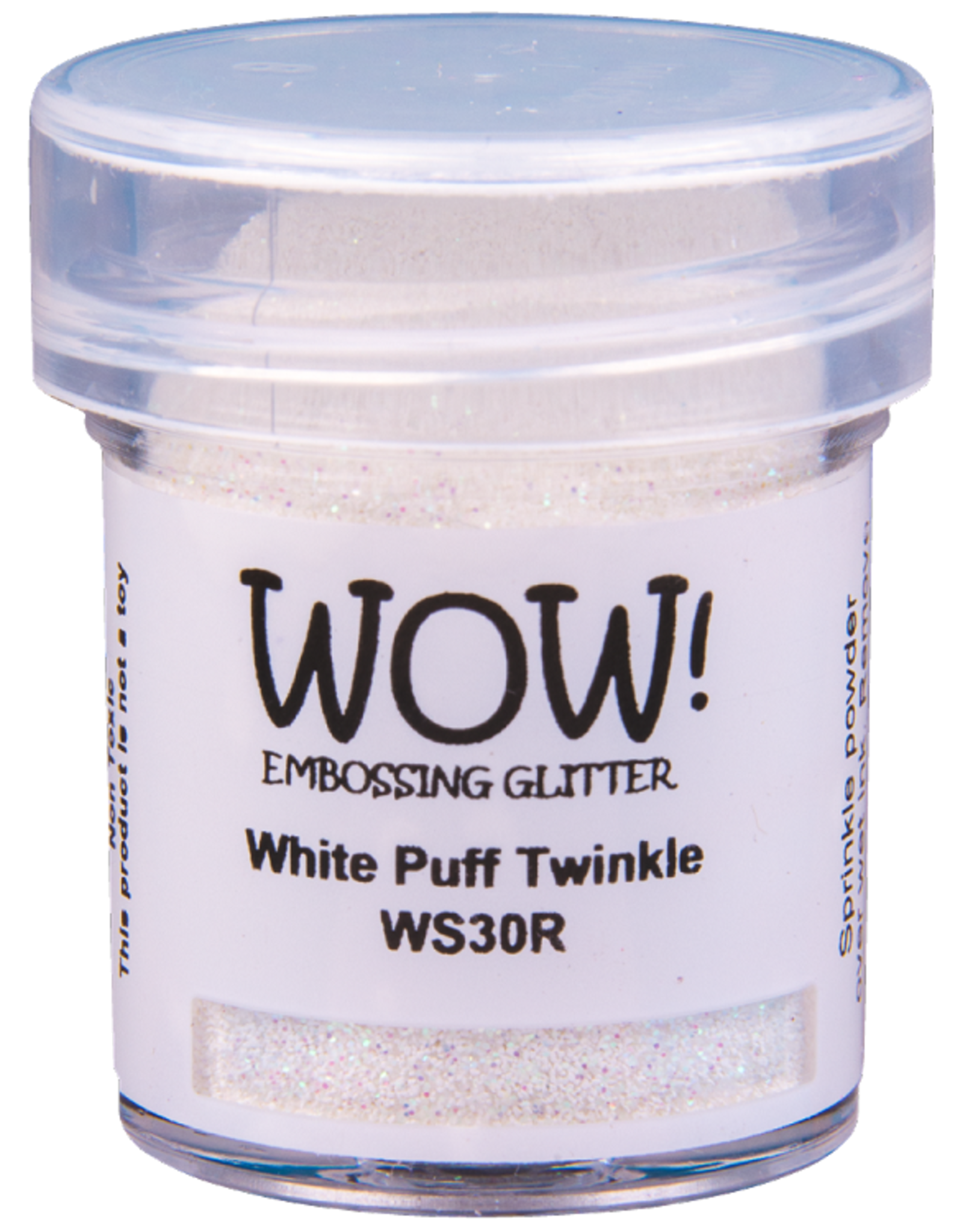 WOW! WOW! WHITE PUFF TWINKLE EMBOSSING GLITTER 0.5OZ