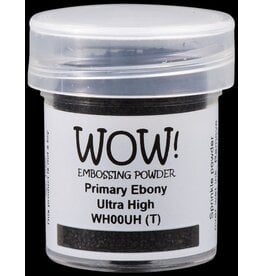 WOW! WOW! PRIMARY EBONY ULTRA HIGH EMBOSSING POWDER 0.5OZ