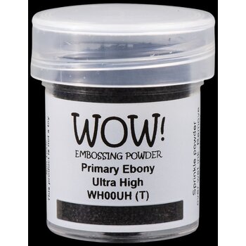 WOW! WOW! PRIMARY EBONY ULTRA HIGH EMBOSSING POWDER 0.5OZ