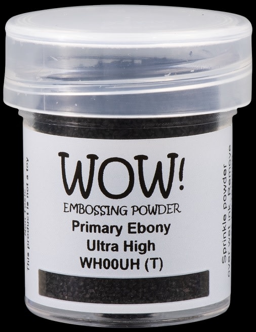 WOW! WOW! PRIMARY EBONY ULTRA HIGH EMBOSSING POWDER 0.5OZ