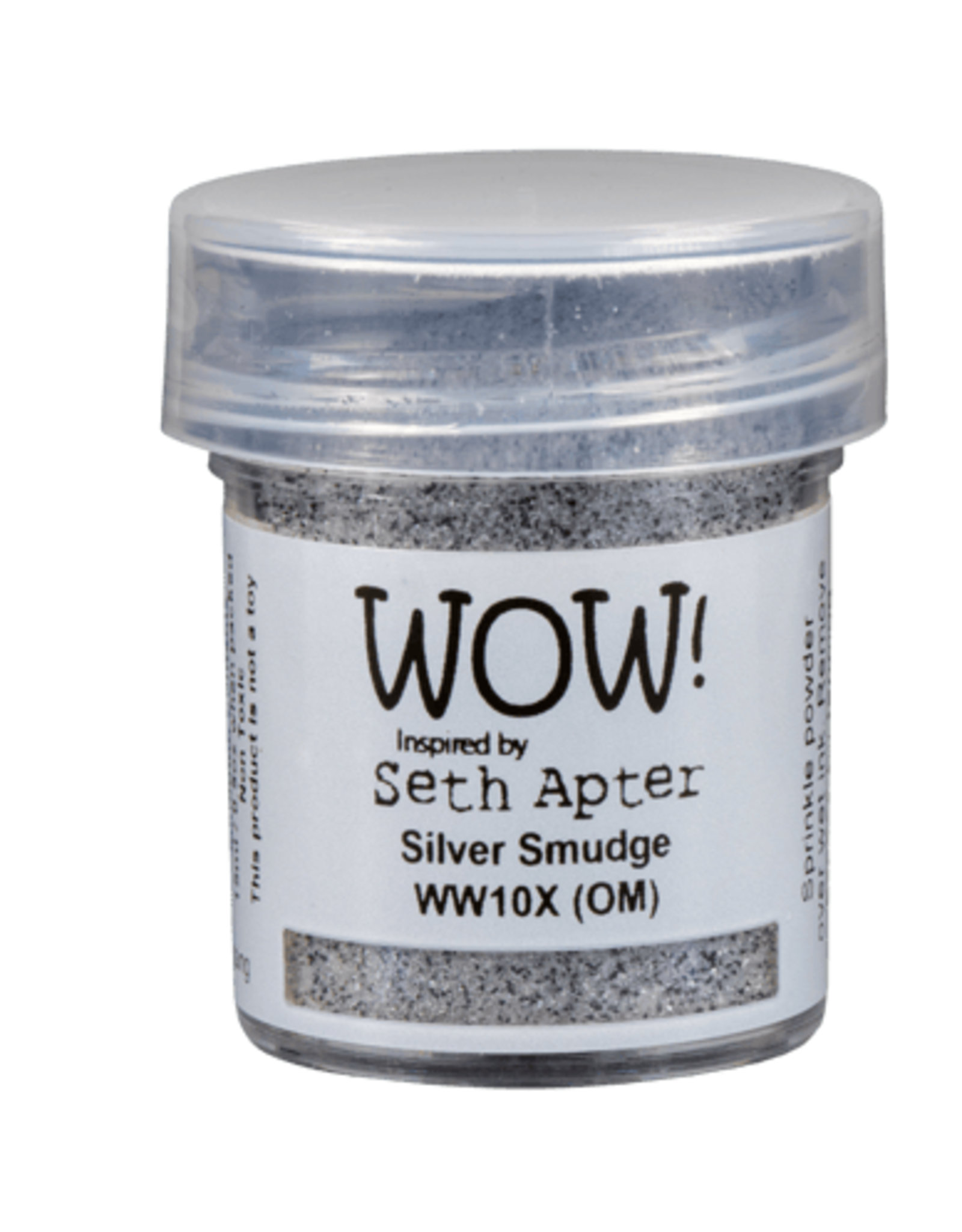 WOW! WOW! SETH APTER SILVER SMUDGE EMBOSSING POWDER 0.5OZ
