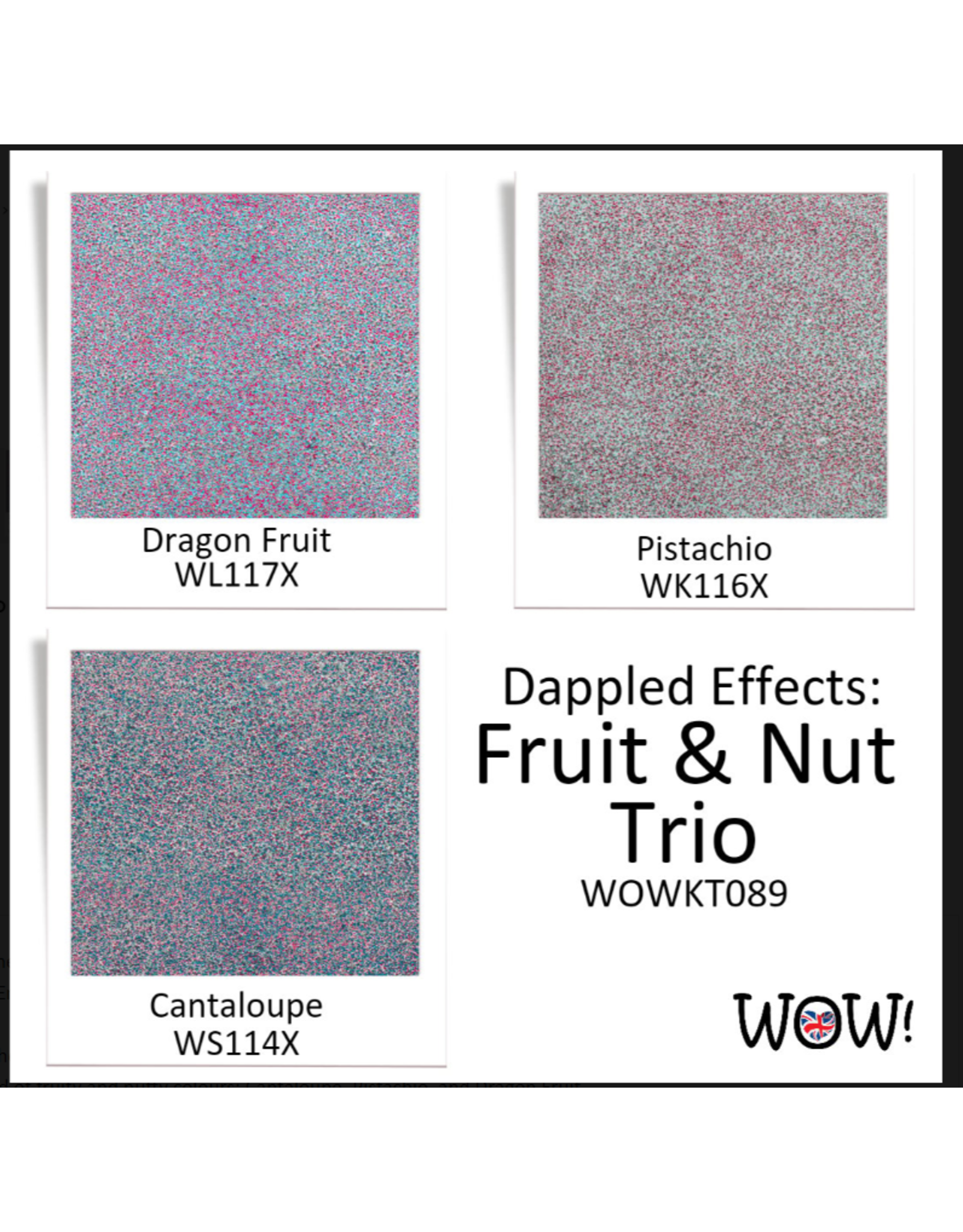 WOW! WOW! TRIOS MARION EMBERSON DAPPLED EFFECTS: FRUIT & NUT EMBOSSING POWDER COLLECTION