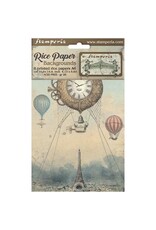 STAMPERIA STAMPERIA VOYAGES FANTASTIQUES ASSORTED A6 RICE PAPER DECOUPAGE BACKGROUNDS 10.5X14.8CM 8/PK