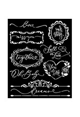 STAMPERIA STAMPERIA ROMANCE FOREVER PLATES 20x25cm STENCIL