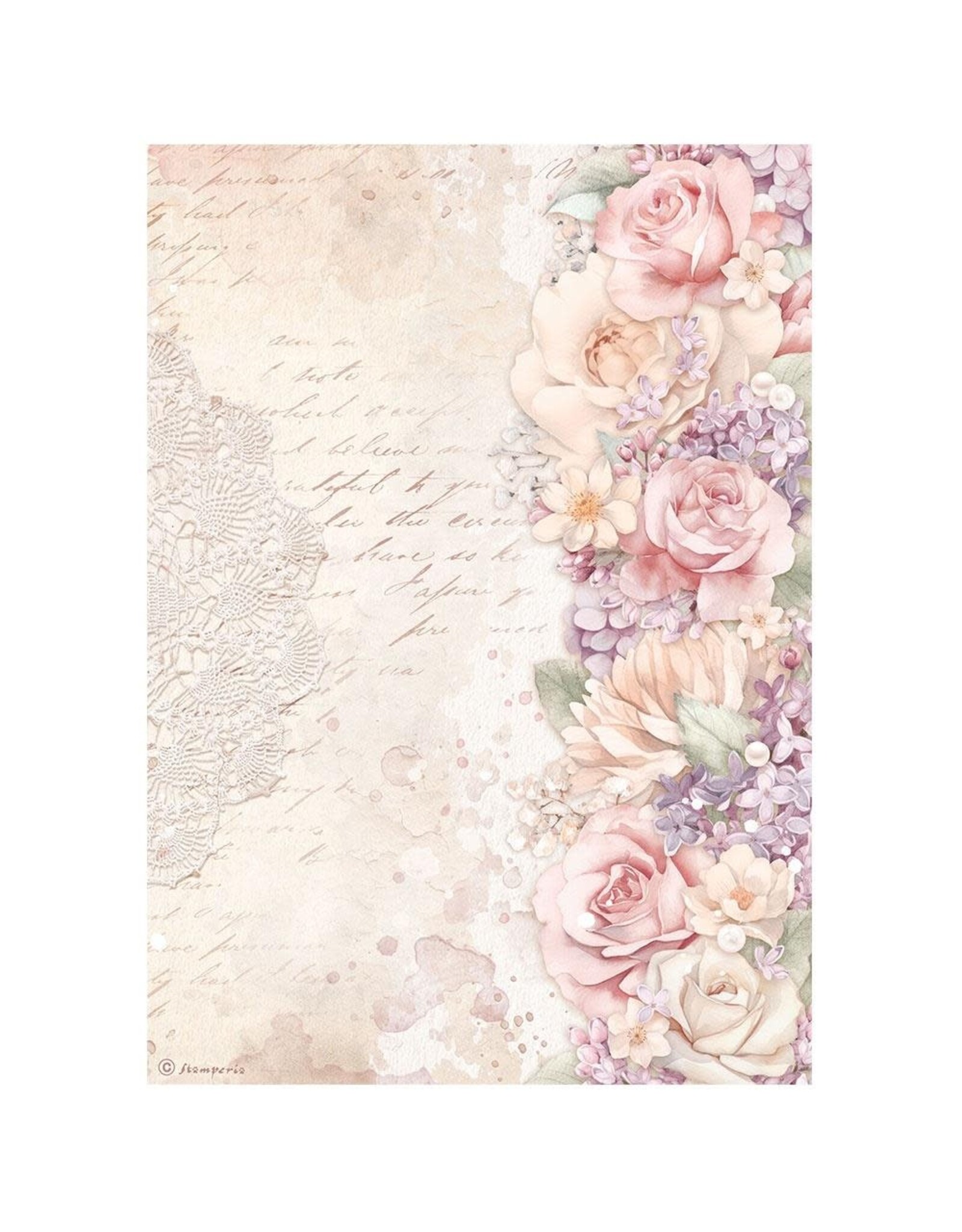 STAMPERIA STAMPERIA ROMANCE FOREVER ASSORTED A4 RICE PAPER DECOUPAGE 21X29.7CM 6/PK